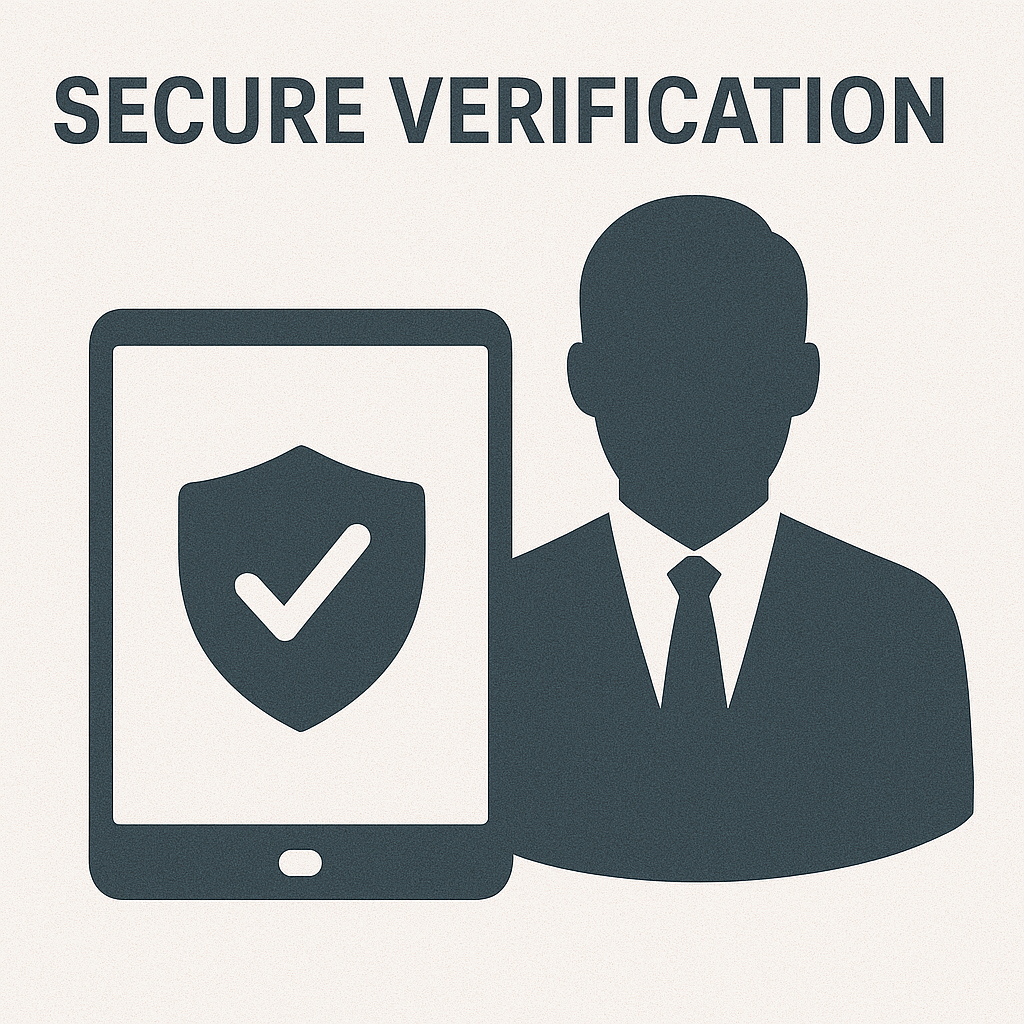 Secure verification concept representing official state website use
